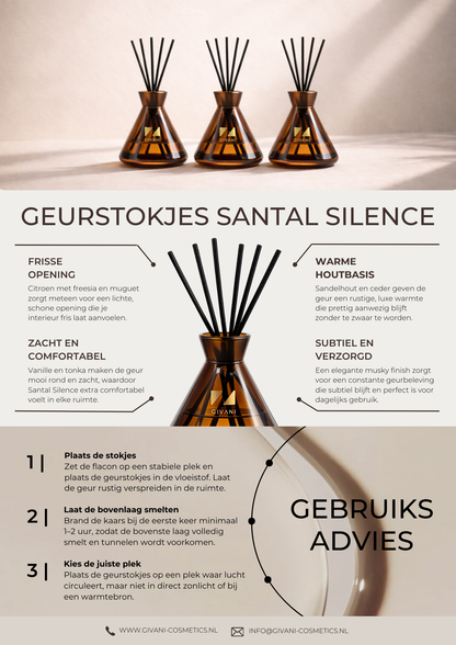 Geurstokjes Santal Silence
